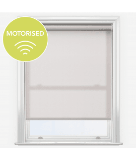 Elements Pebble Grey Made to Measure Motorised Dimout Roller Blind