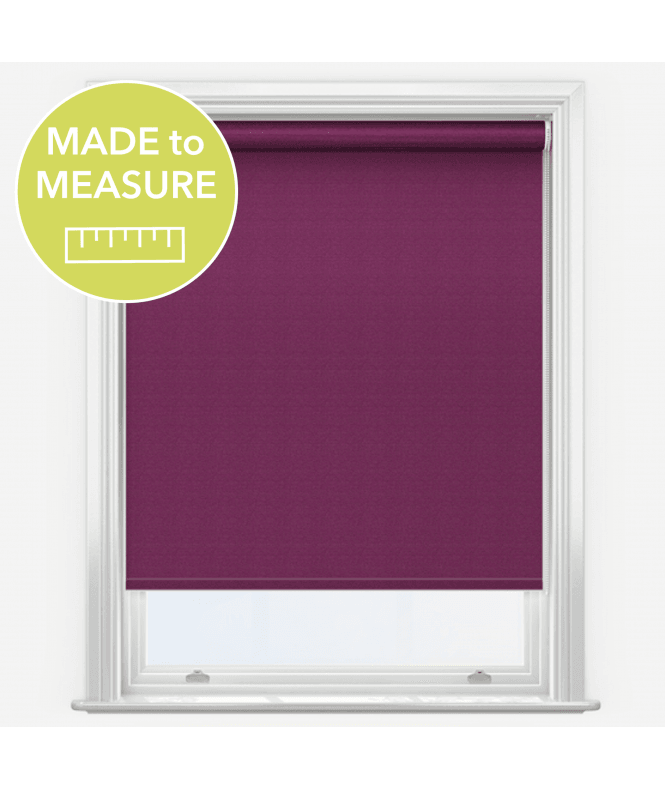New Edge Blinds Elements Plum Made to Measure Blackout Roller Blind