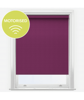Elements Plum Made to Measure Motorised Blackout Roller Blind