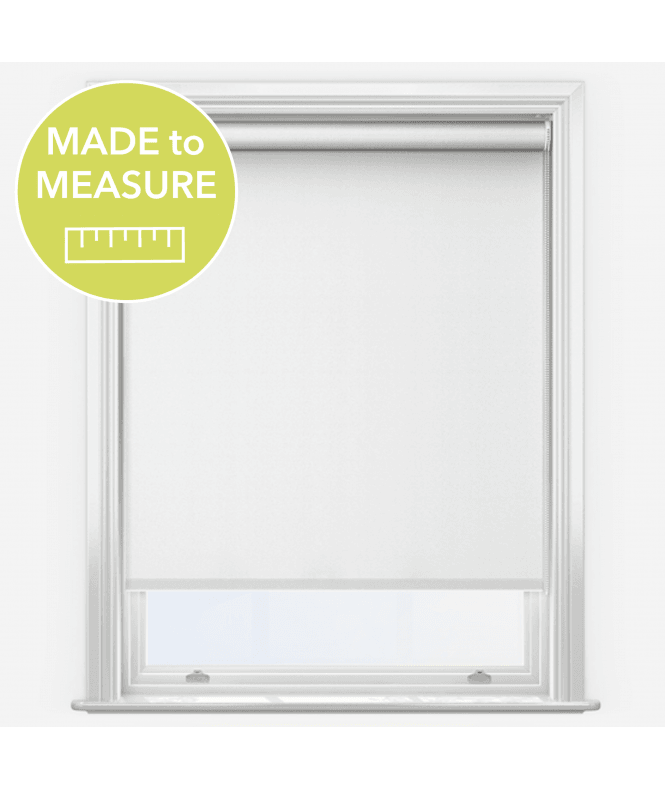 New Edge Blinds Elements Porcelain White Made to Measure Blackout Roller Blind