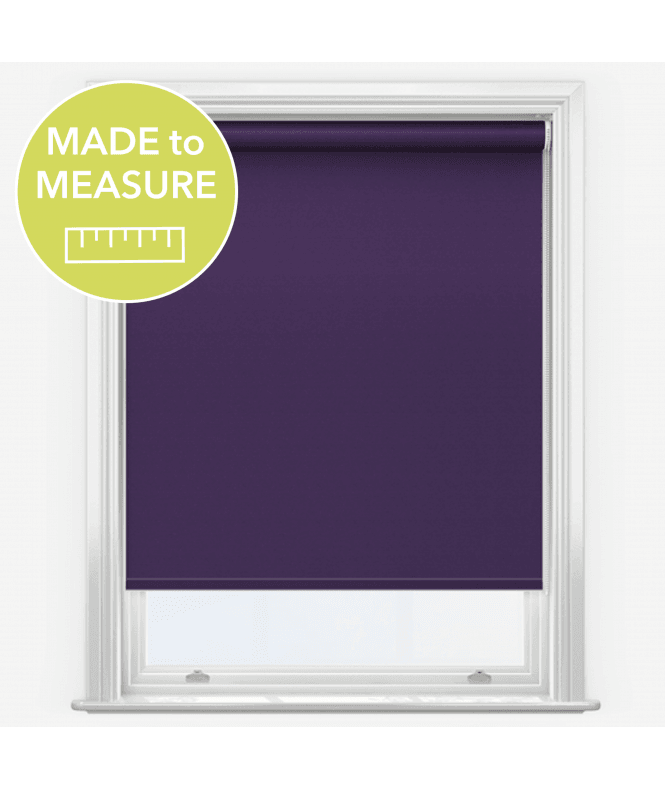 New Edge Blinds Elements Purple Made to Measure Blackout Roller Blind