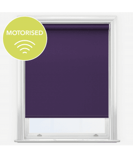 Elements Purple Made to Measure Motorised Blackout Roller Blind