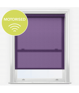 Elements Purple Made to Measure Motorised Dimout Roller Blind