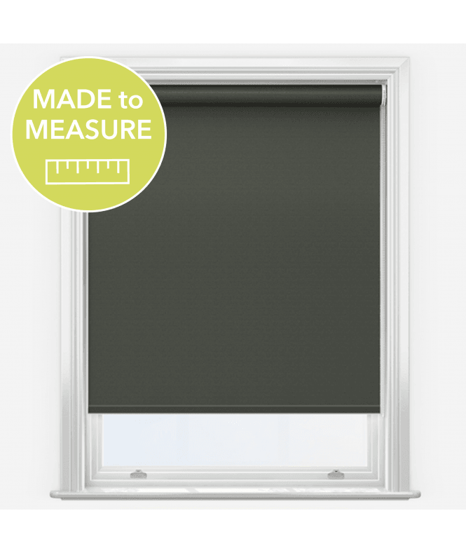 New Edge Blinds Elements Shadow Grey Made to Measure Blackout Roller Blind