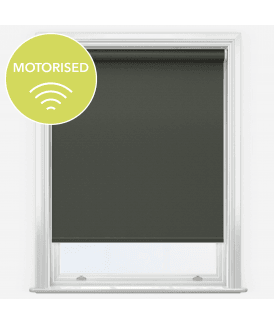 Elements Shadow Grey Made to Measure Motorised Blackout Roller Blind
