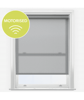 Elements Storm Grey Made to Measure Motorised Dimout Roller Blind