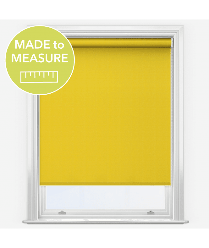 New Edge Blinds Elements Sunshine Yellow Made to Measure Blackout Roller Blind