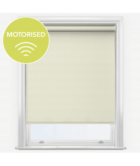 Elements Vanilla Cream Made to Measure Motorised Blackout Roller Blind