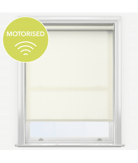 Elements Vanilla Cream Made to Measure Motorised Dimout Roller Blind