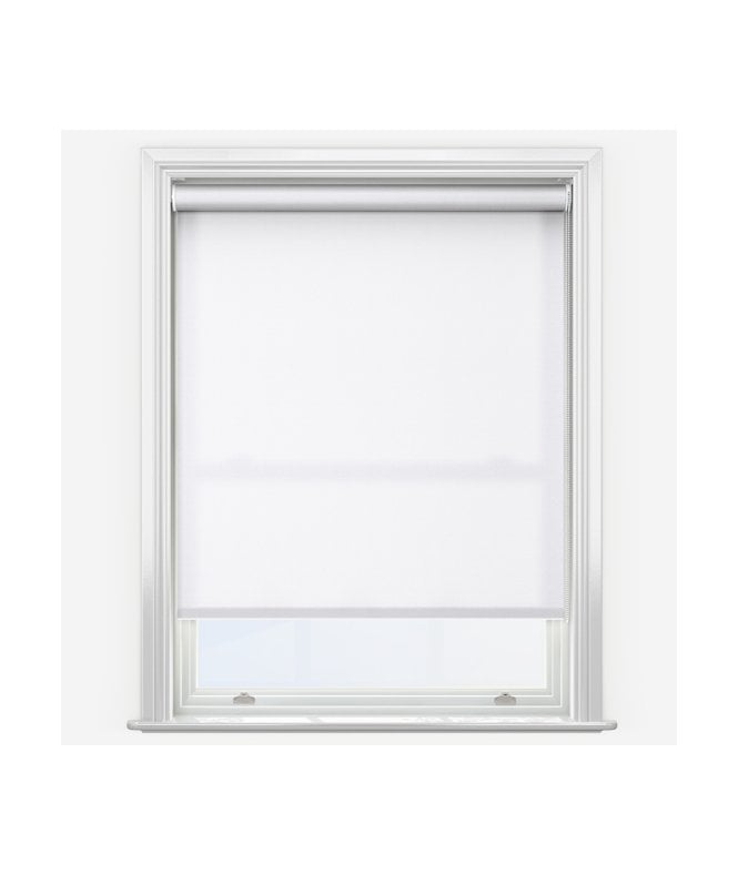 New Edge Blinds Elements White Made to Measure Dimout Roller Blind