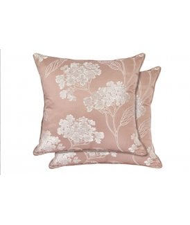 English Garden Collection Jacquard Cushion Cover in Blush Pink