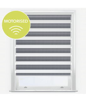 Enkel Urban Grey Motorised Dimout Day & Night Roller Blind