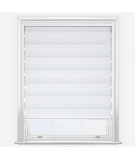Enkel White Dimout Day & Night Roller Blind