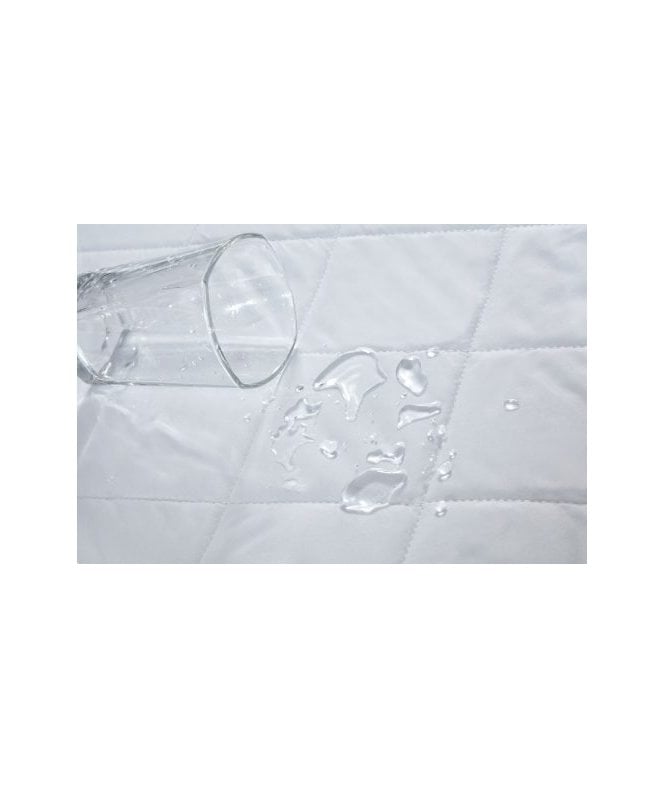 New Edge Blinds Evernight Collection Waterproof Microfibre Quilted Extra Deep Mattress Protector in White