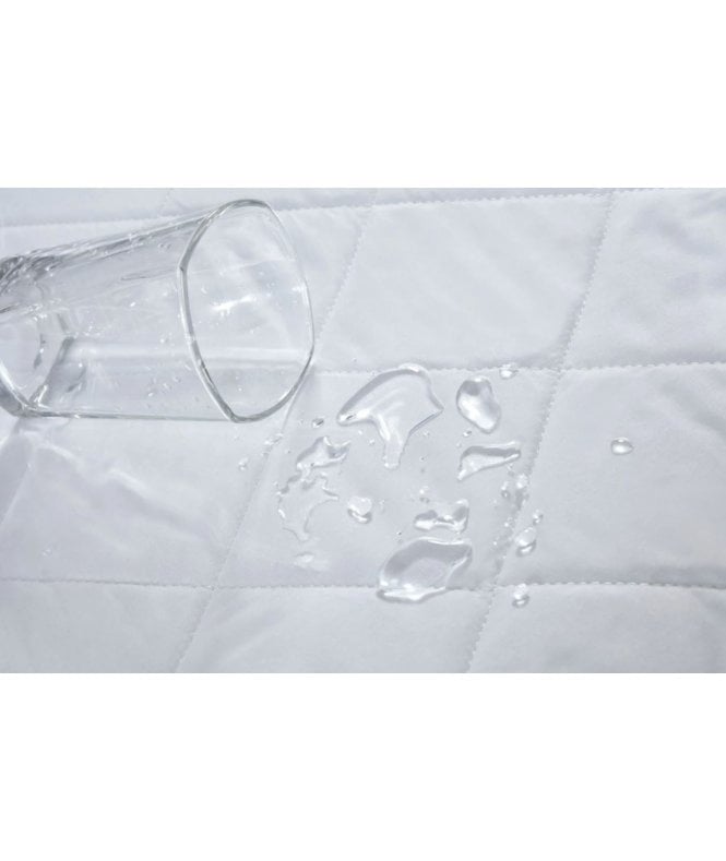 New Edge Blinds Evernight Collection Waterproof Microfibre Quilted Pillow Protector in White