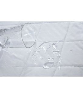 Evernight Collection Waterproof Microfibre Quilted Pillow Protector in White