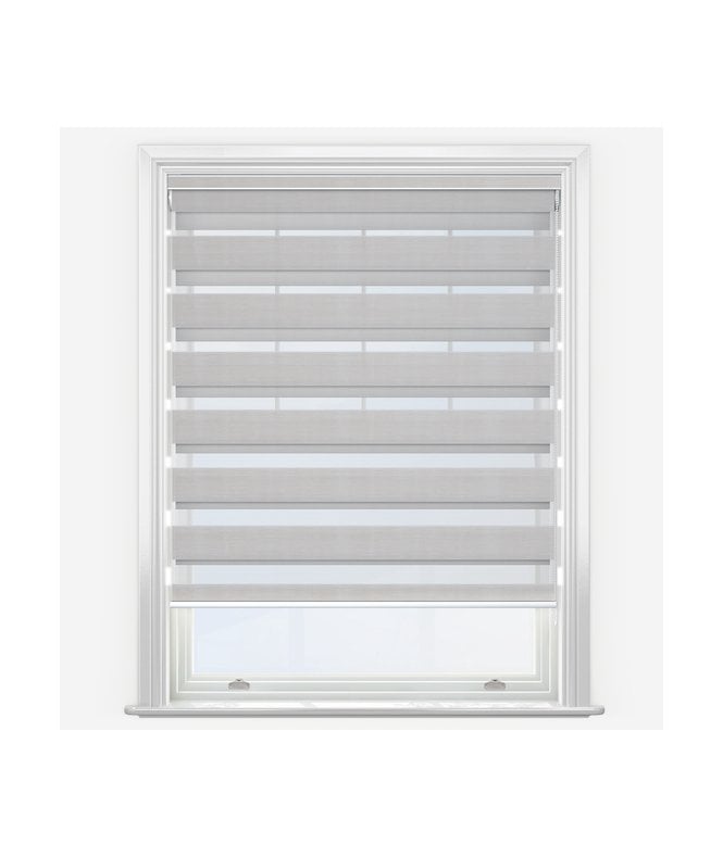 New Edge Blinds Farrera Silver Birch Dimout Day & Night Roller Blind