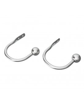 Finesse Pair Of Metal Curtain Holdbacks - Chrome