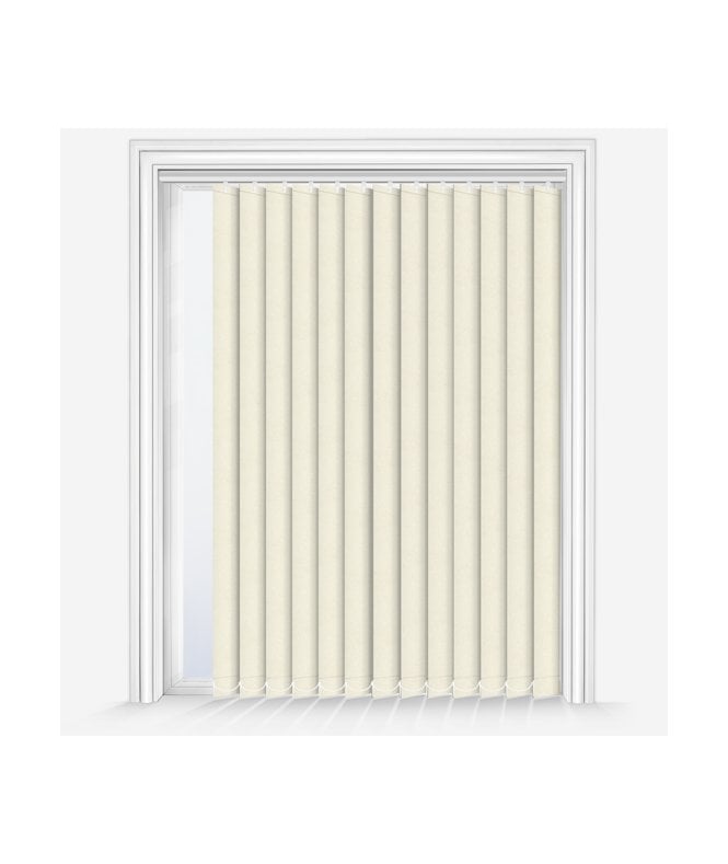 New Edge Blinds Fleur Vanilla Custom Made Dimout Vertical Blind