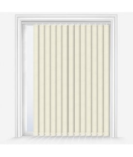 Fleur Vanilla Custom Made Dimout Vertical Blind