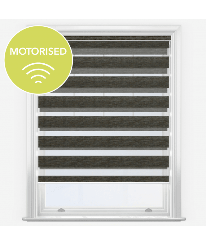 New Edge Blinds Forme Seagrass Motorised Dimout Day & Night Roller Blind