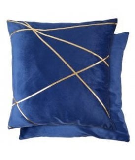 Fractal Collection Cushion Cover in Navy