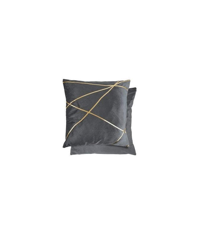 New Edge Blinds Fractal Collection Cushion Cover in Silver