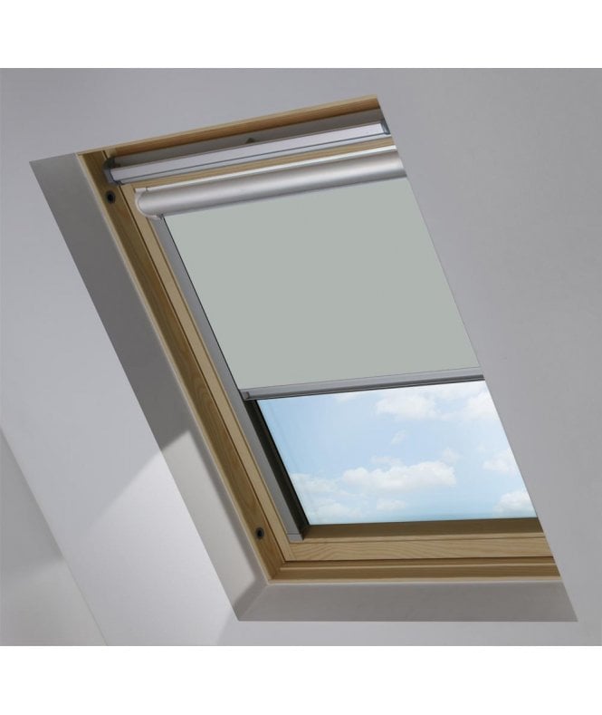 New Edge Blinds French Grey Blackout Skylight Blind for VELUX® Roof Windows (V Codes)