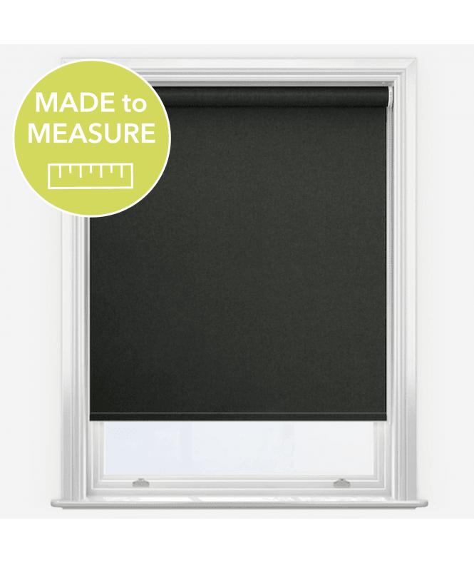 New Edge Blinds Fusion Black Made to Measure Blackout Roller Blind