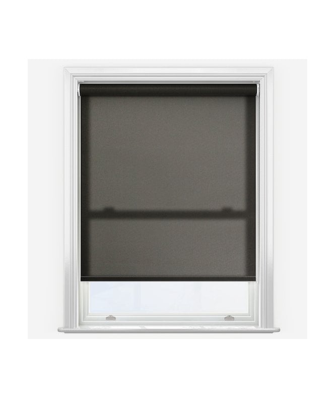 New Edge Blinds Fusion Black Made to Measure Dimout Roller Blind