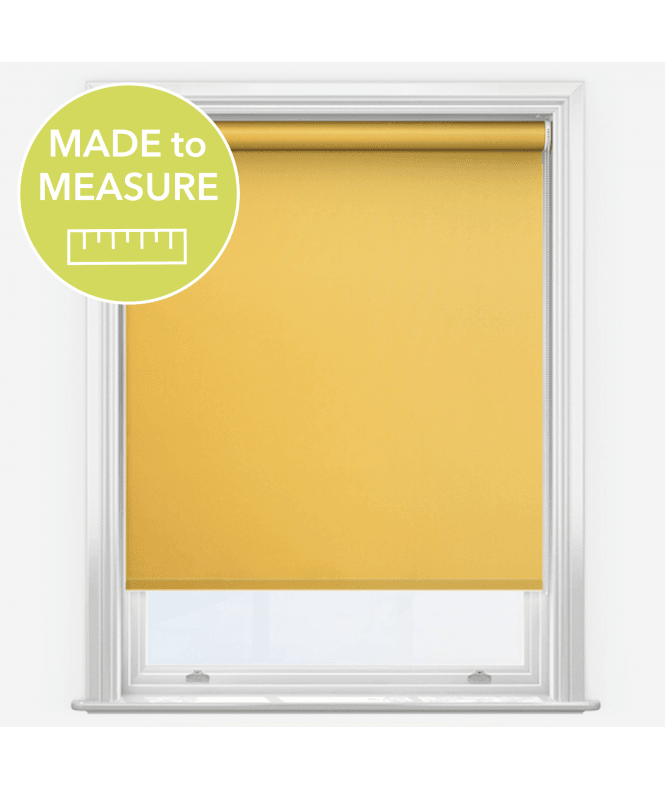 New Edge Blinds Fusion Daffodil Yellow Made to Measure Blackout Roller Blind