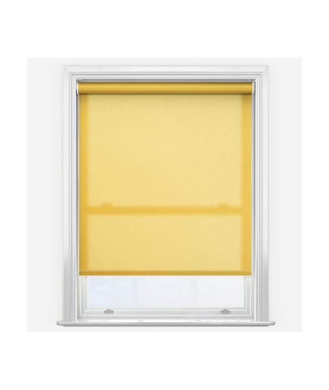 New Edge Blinds Fusion Daffodil Yellow Made to Measure Dimout Roller Blind
