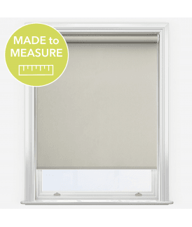 Fusion Silver Grey Made to Measure Blackout Roller Blind