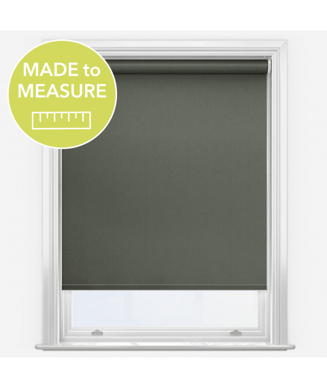 New Edge Blinds Fusion Slate Grey Made to Measure Blackout Roller Blind