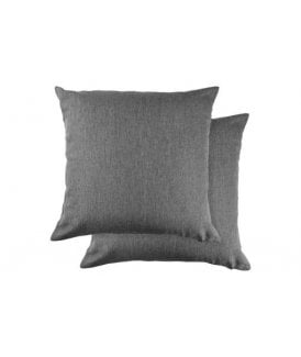 Gardenia Collection Waterproof Indoor / Outdoor Cushion Cover in Charcoal