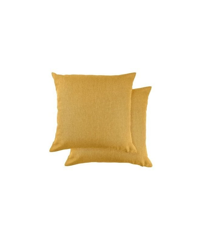 New Edge Blinds Gardenia Collection Waterproof Indoor / Outdoor Cushion Cover in Lemon
