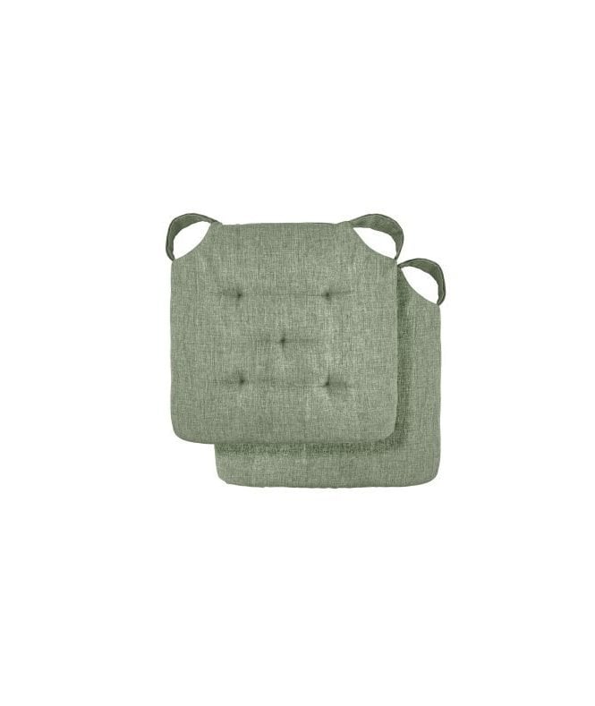 New Edge Blinds Gardenia Collection Waterproof Indoor / Outdoor Seat Cushion in Green