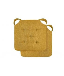Gardenia Collection Waterproof Indoor / Outdoor Seat Cushion in Lemon
