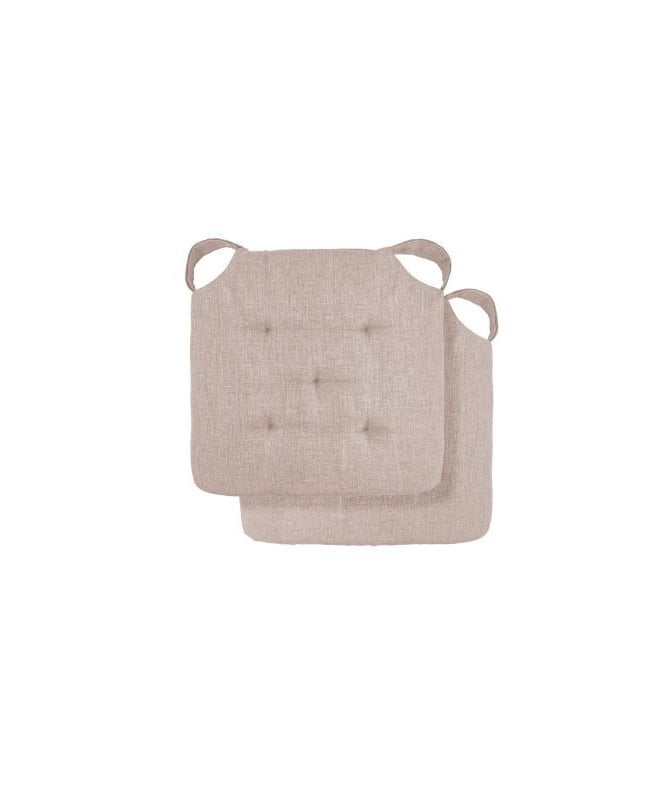 New Edge Blinds Gardenia Collection Waterproof Indoor / Outdoor Seat Cushion in Natural