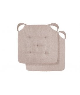 Gardenia Collection Waterproof Indoor / Outdoor Seat Cushion in Natural