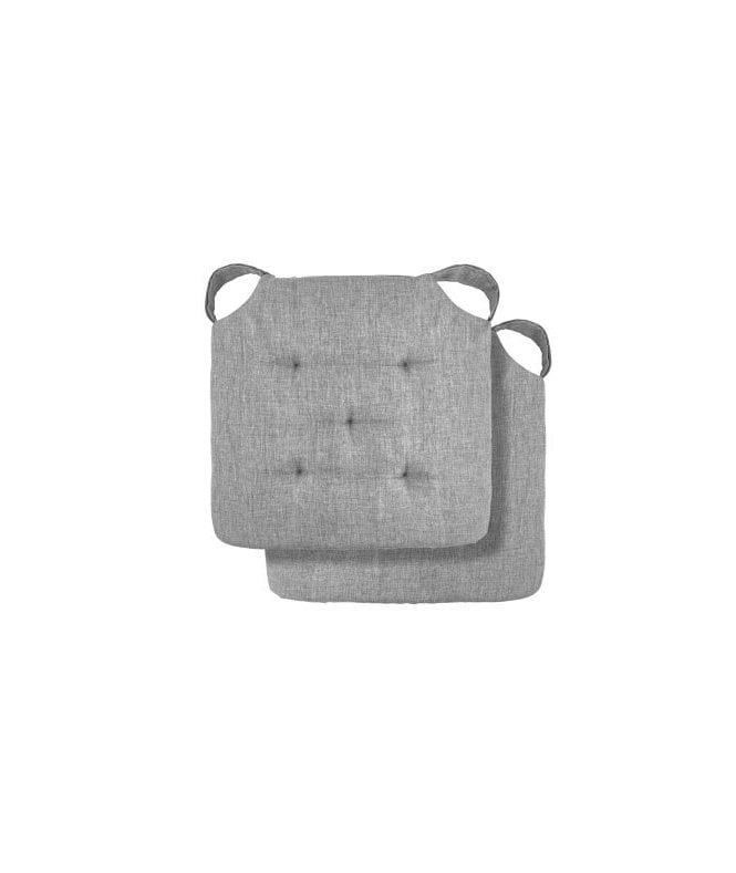 New Edge Blinds Gardenia Collection Waterproof Indoor / Outdoor Seat Cushion in Silver
