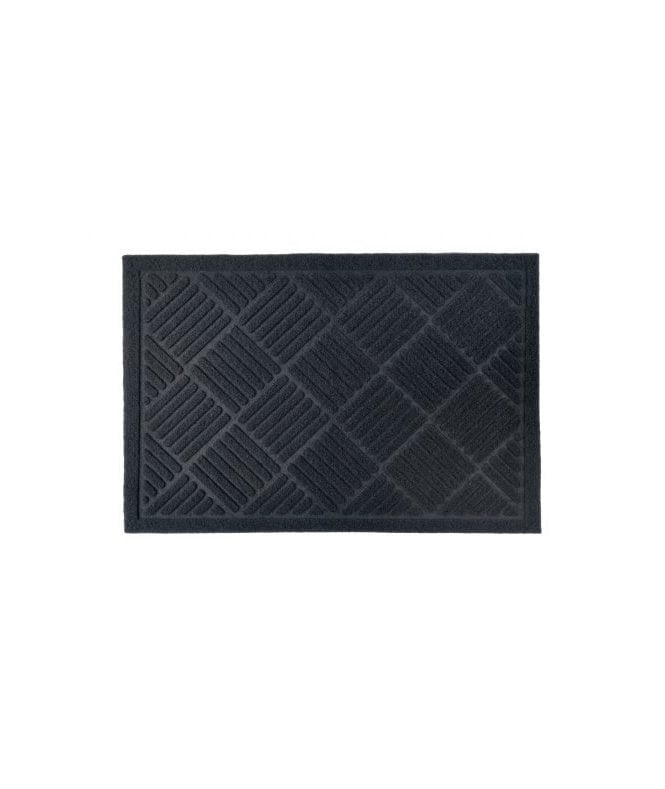 New Edge Blinds Geode Collection Easy Care Absorbent Door Mat in Black
