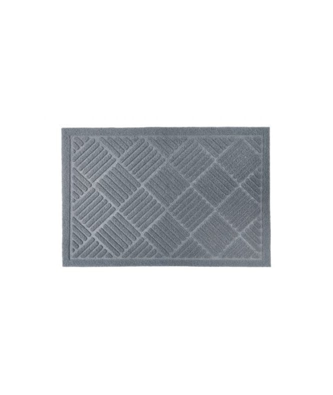 New Edge Blinds Geode Collection Easy Care Absorbent Door Mat in Grey