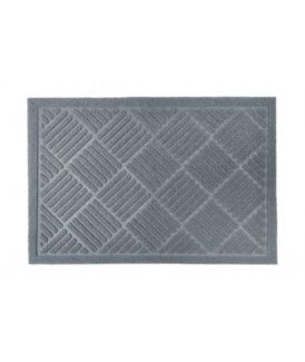 Geode Collection Easy Care Absorbent Door Mat in Grey
