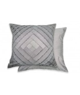 Gio Collection Pleated Cushion Cover in Grey