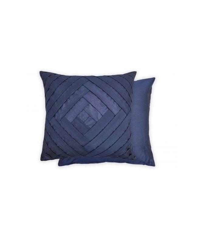 New Edge Blinds Gio Collection Pleated Cushion Cover in Navy