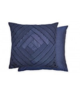Gio Collection Pleated Cushion Cover in Navy