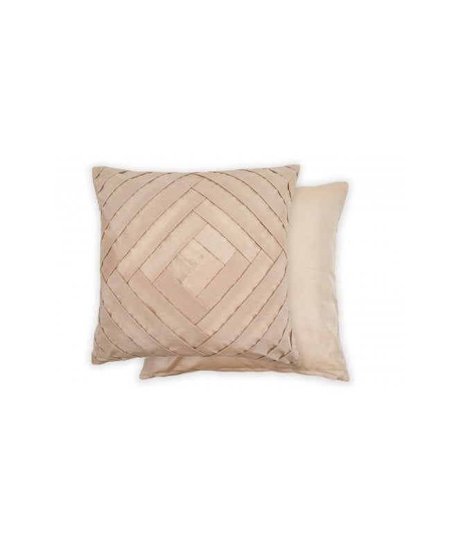 New Edge Blinds Gio Collection Pleated Cushion Cover in Taupe