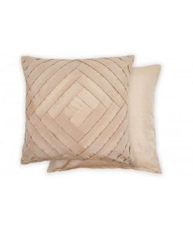 Gio Collection Pleated Cushion Cover in Taupe