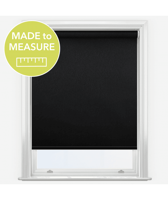 New Edge Blinds Glimpse Noir Made to Measure Blackout Roller Blind